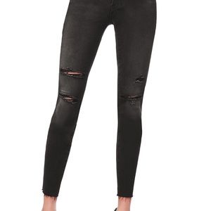 Good American Good Waist Raw Hem